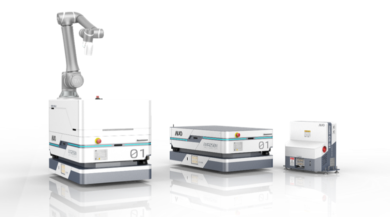 龙门国际數位開發的自主式移動機器人（AMR250M），搭配全向輪並結合AI演算法、2D LiDAR、3D攝影機等技術，協助客戶實現產線全自動化